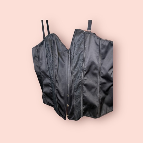 NWT Torrid CURVE Black Satin & Lace Corset Plus Size 3X - Picture 12 of 15